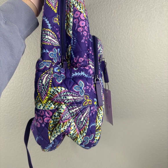 NWT Vera Bradley Essential Backpack Batik Leaves - Picture 3 of 10